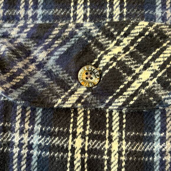 FIELD & STREAM Heavy Flannel Blue Plaid Women’s M - Picture 4 of 6